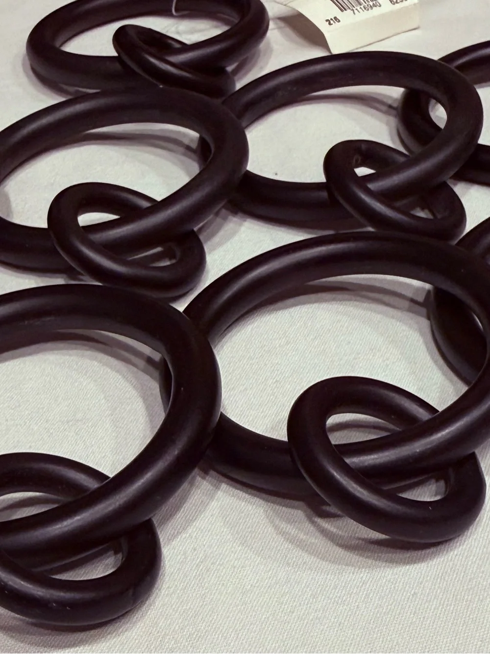 Pottery Barn Quiet-Glide Curtain Rings | Antique Bronze | 4 Sets